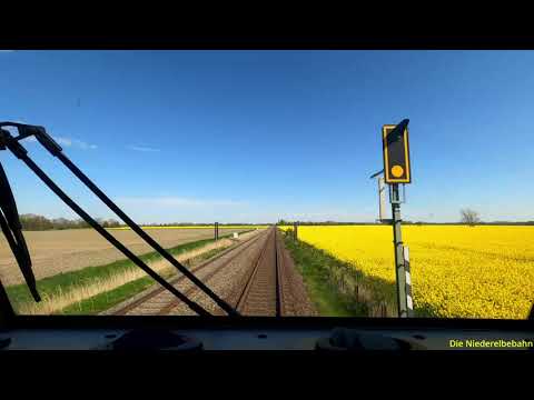 Führerstandsmitfahrt/Cabview Cuxhaven nach Hamburg Harburg RE5/BR246 Start Unterelbe