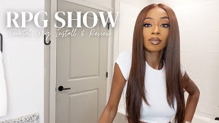 RPG SHOW HAIR REVIEW | INVISIBLE FRONTAL WIG INSTALL | GORGEOUS CHOCOLATE WIG | 2023