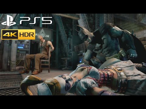 BATMAN Vs BANE BOSS FIGHT PS5 & Rescues GORDON from HARLEY QUINN 4K 60FPS HDR BATMAN ARKHAM ASYLUM