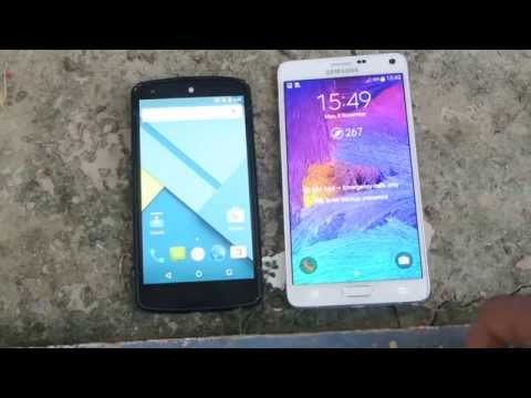Nexus 5 vs Samsung Galaxy Note 4 - 1080p Video / Audio Test HD