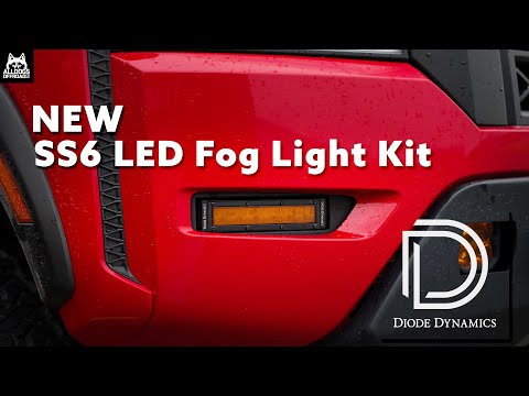 Diode Dynamics NEW SS6 Fog Light Kit for 3rd Gen Nissan Frontiers 22+ / INSTALL and Comparison