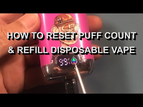 How to reset puff count and refill disposable vape