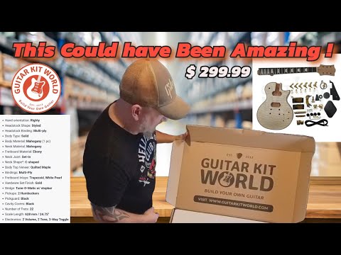 Unboxing a GUITAR KIT WOLD  Les Paul: Stunning Look, Shocking Flaws!