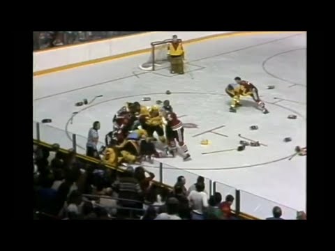 Blackhawks - Canucks brawl 1/24/79