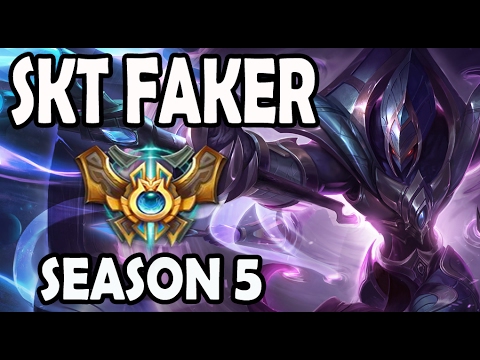 SKT T1 Faker Azir vs Diana MID Ranked Challenger Korea