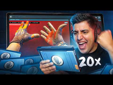 LOGO NO PRIMEIRO DIA, O DEALER ME DEU UMA LUVA!! Abri 20x TERMINAIS DEAD HAND E GANHEI UMA SKIN RARA