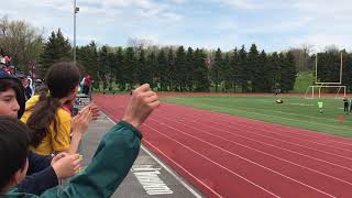 Riley's track and field 200m race—with a sprained ankle!