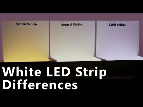 White LED Strip Differences  Warm - Neutral & Cold White