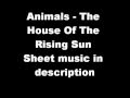 Animals - The House Of The Rising Sun (piano ...