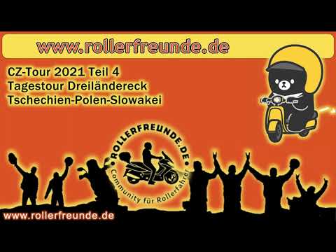 Rožnov pod Radhoštěm, CZ-Tour 2021 der Rollerfreunde. Freitags Tour Slowakei – Polen – Tschechien.