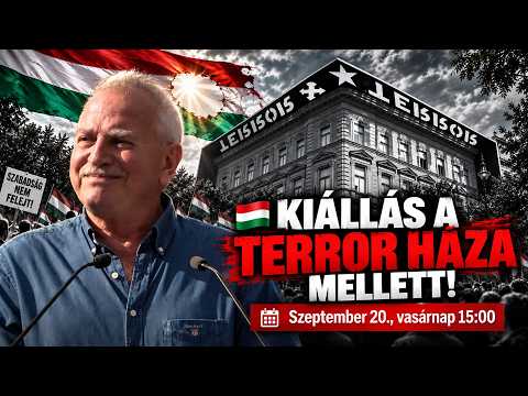 Bencsik András - Tüntetés a Terror Háza Múzeum előtt - HírTV
