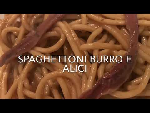 Ricetta degli Spaghetti Burro e Alici