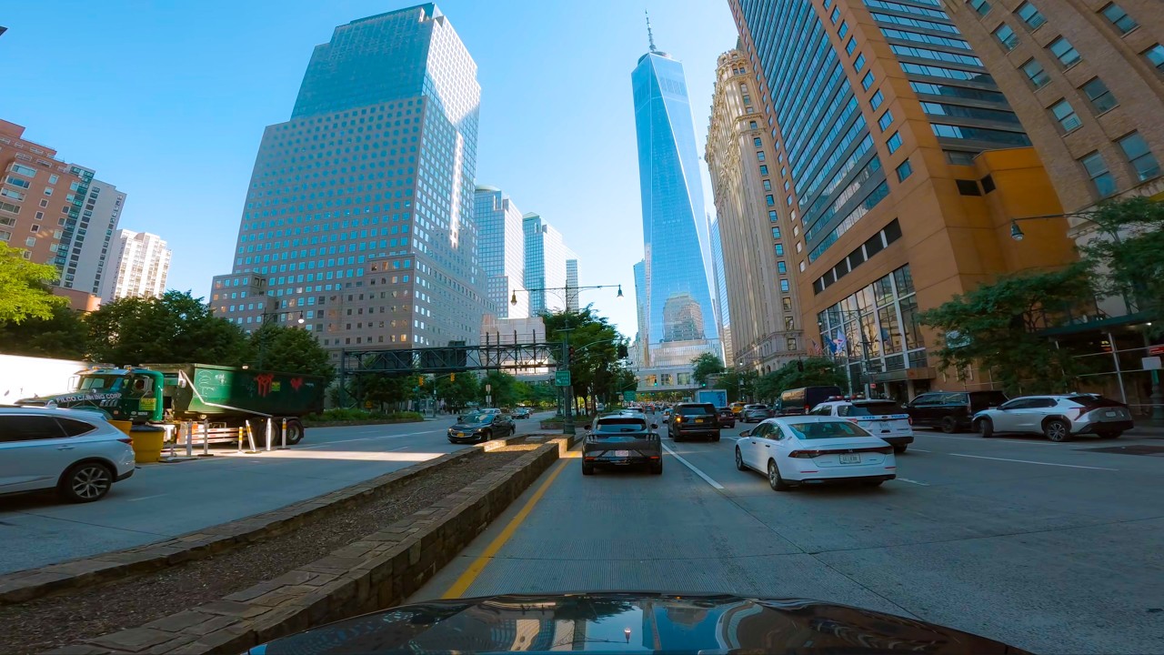 4K New York City Drive | Arverne to SoHo and Back | Real Driving & City Sounds