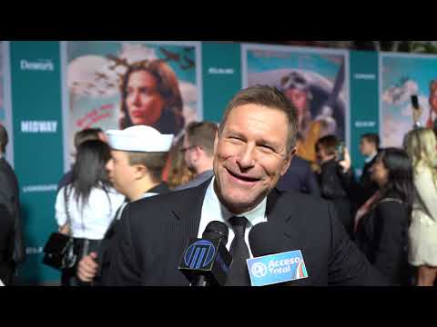 Aaron Eckhart at MIDWAY Premiere