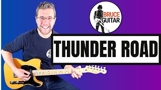 Bruce Springsteen - Thunder Road guitar lesson
