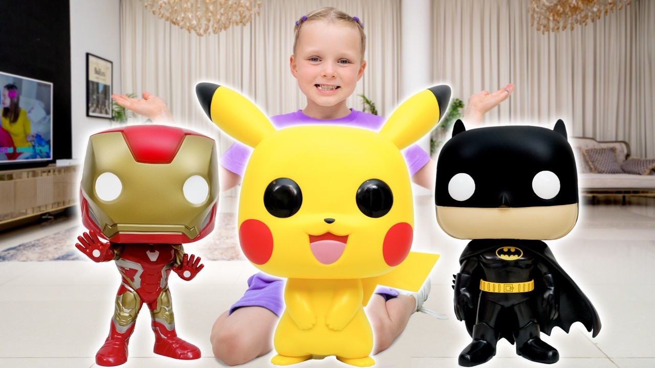 Our Pikachu Escaped! Catch All Pop Toy Superheroes
