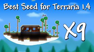 BEST SEED for Terraria 1.4 - 9 FLOATING ISLANDS and Enchanted Sword Shrine +LOADS OF LOOT