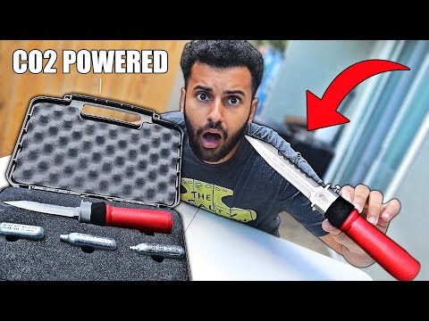I Bought A $500 CO2 INJECTION KNIFE!! (World's Strongest) *DESTROYS INSIDE OF TARGET* Video