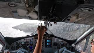 Winair Flight St Maarten - Saba | WORLD shortest commercial RUNWAY | DHC-6 Twin Otter