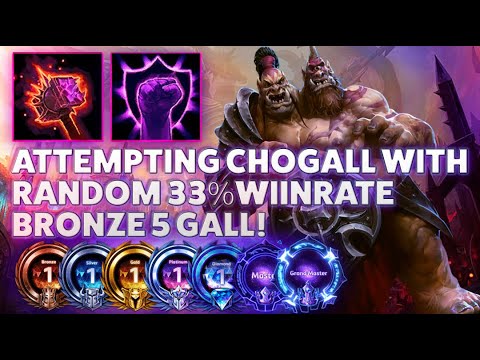 Cho Twilight Hammer - ATTEMPTING CHOGALL WITH RANDOM 33% WIINRATE BRONZE 5 GALL! - Bronze 2 GM