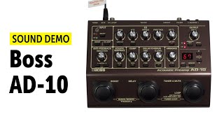 Video thumbnail for Boss AD-10 - Sound Demo (no talking) by Guitar Bonedo