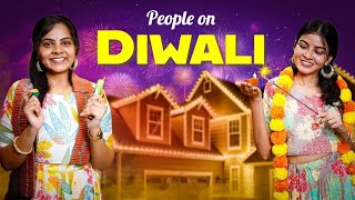 People on Diwali || Niha Sisters || Comedy || Diwali