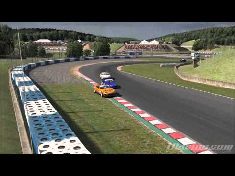 iRacing 2.0 - Mazda MX-5 Cup - Epic Battle for 1st place in the 2014S2W2 SoF race - TV view