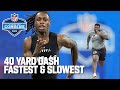 Top 10 Fastest & Slowest 40-Yard Dash Times from the 2024 NFL Combine