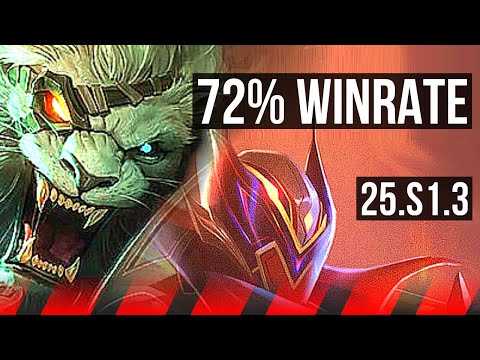 RENGAR vs GANGPLANK (TOP) | 72% winrate, 46k DMG, 7 solo kills, Comeback | KR Master | 25.S1.3