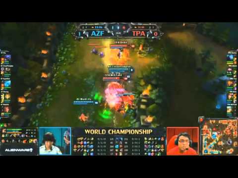 LOL Riot World Championships Season 2 Final Game 2 TPA vs AZF League Of Legends Replay