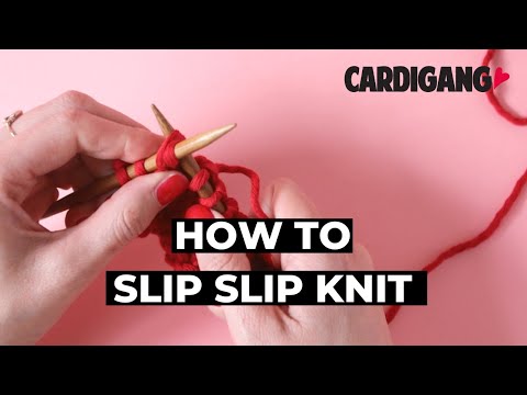 How To Decrease With A Slip Slip Knit Cardigang