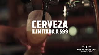 Cerveza ilimitada great american steak house