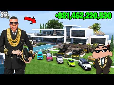 Franklin & Shinchan OPEN BILLIONAIRE CAR Showroom In GTA5 || SUMIT OP EXTRA