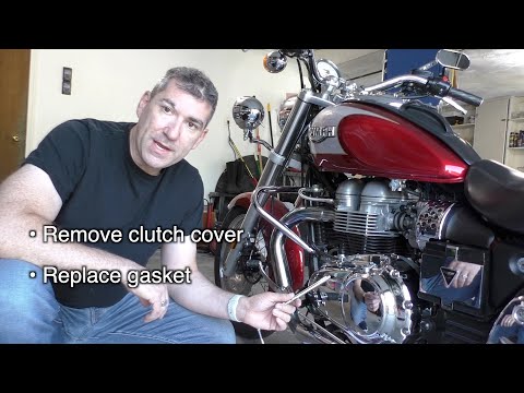 Replace clutch gasket (oil leak) & install TTP safe-start 2002 Triumph Bonneville America