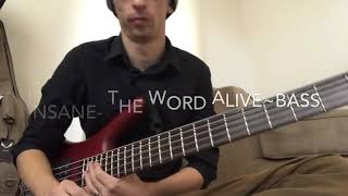 Insane- The Word Alive Bass Cover