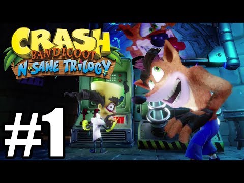 Crash Bandicoot N Sane Trilogy Gameplay Walkthrough Part 1 - PS4 Pro