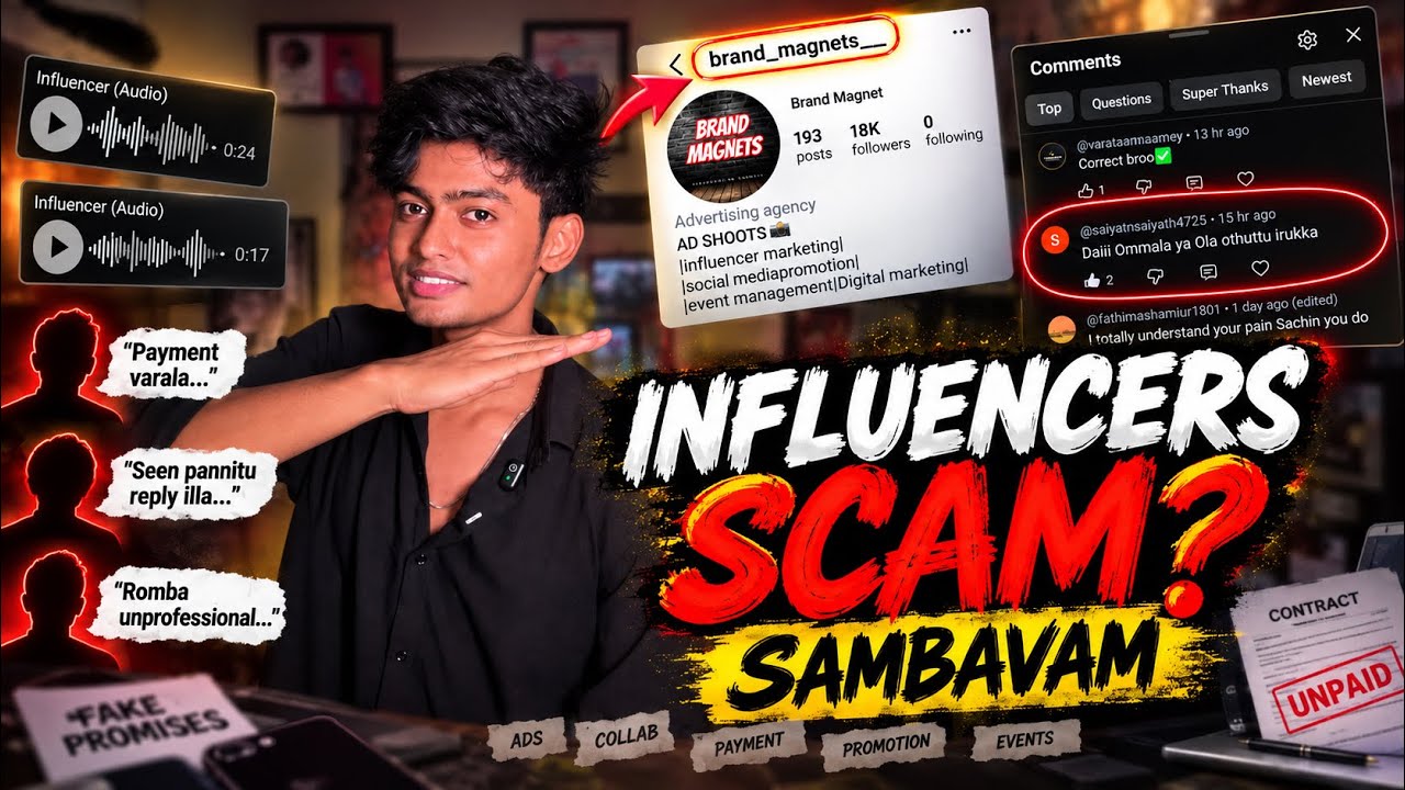 INFLUENCER'S உழைப்பைத் திருடும் BRAND MAGNETS?🤡| Exposing with Evidences | SachinJAS