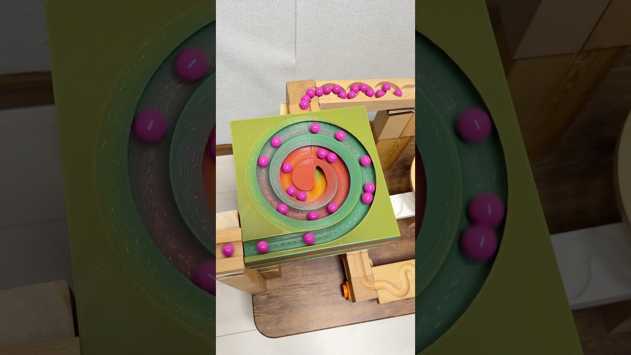 #marblerun #marblerace #marble #ビー玉転がし #marblerunrace #woodentoys #toys #おもちゃ #games #relax