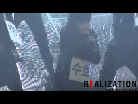 120504 KBS Music Bank EXO-K MAMA rehearsal Suho fancam