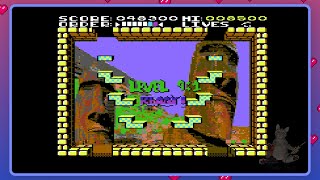 Randoom: Ancient Stones (C64) – Level 9: Rapa Nui (Playthrough with Cheats)