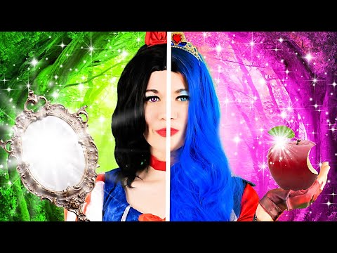 SNOW WHITE VS EVIE RAP BATTLE DESCENDANTS / DISNEY PRINCESS. “MIRROR” MUSIC VIDEO | BFF BESTIES