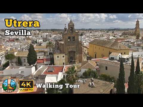 Utrera, Seville | Andalusia | Walking Tour 4K 🚶‍♂️🌍