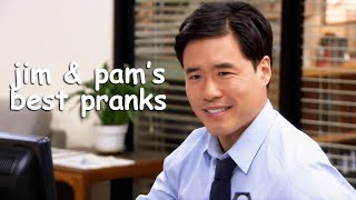 the office pranks but make it a couple's activity | Jim and Pam's Best Pranks | Comedy Bites