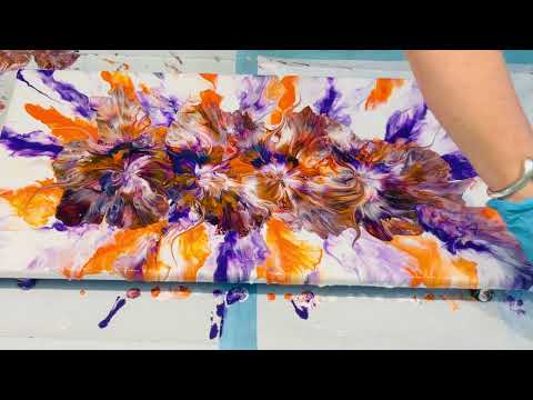 Wasn’t expecting that 🤩 Puddle pours and blow out~ gorgeous colours who’d have thought 😄