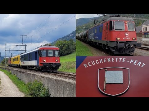 SBB Infrastruktur - Funkmesszug railCom + Re 6/6 11662 in Reuchenette-Péry
