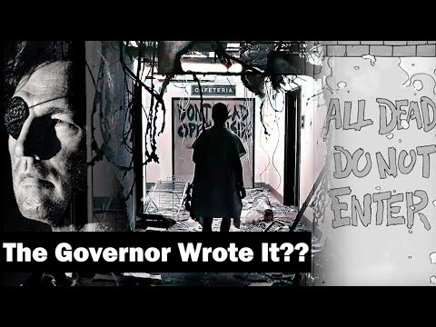 The Walking Dead Iconic Doors - Different than the Comic! The Governor wrote the sign in the comic?