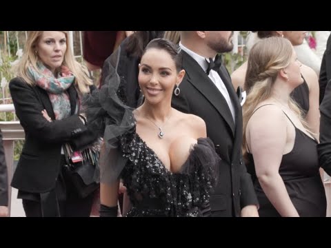 Nabilla Benattia and Thomas Vergara on the red carpet in Cannes