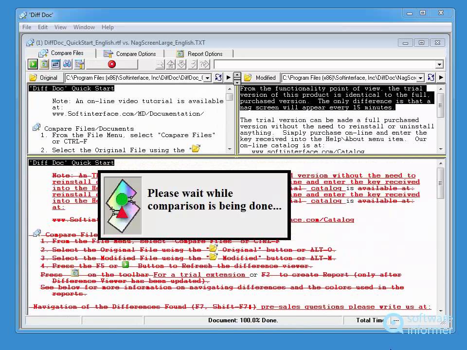 'Diff Doc' video tutorial