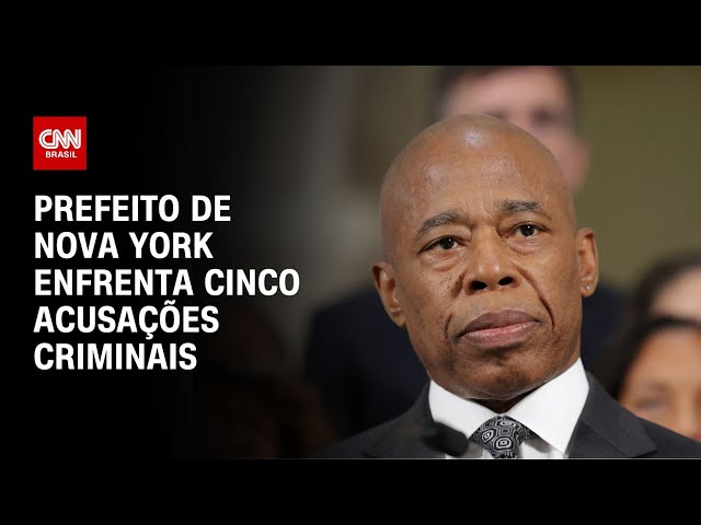 Prefeito de Nova York enfrenta cinco acusações criminais | CNN PRIME TIME