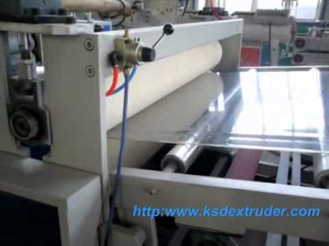 Rigid clear pvc sheet production line